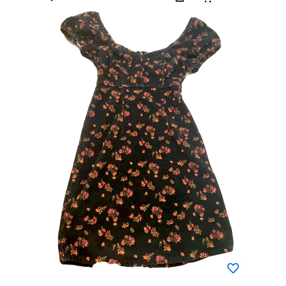 So Juniors’ Peasant Corduroy Pinafore Dress Black
